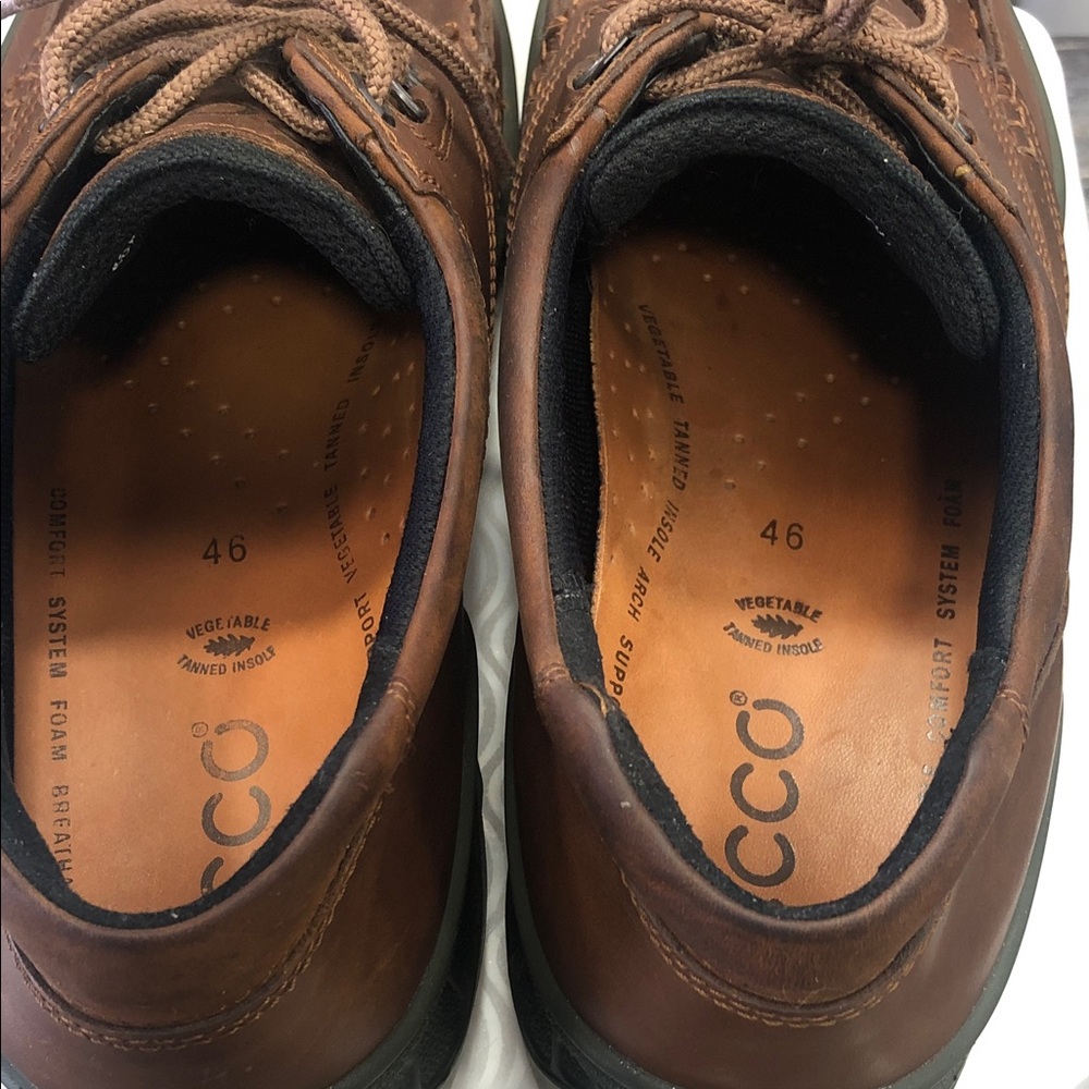 ECCO Track GORE-TEX Brown Leather Walking Shoes – Men’s EU 46 / US 12–12.5 - Picture 8 of 16
